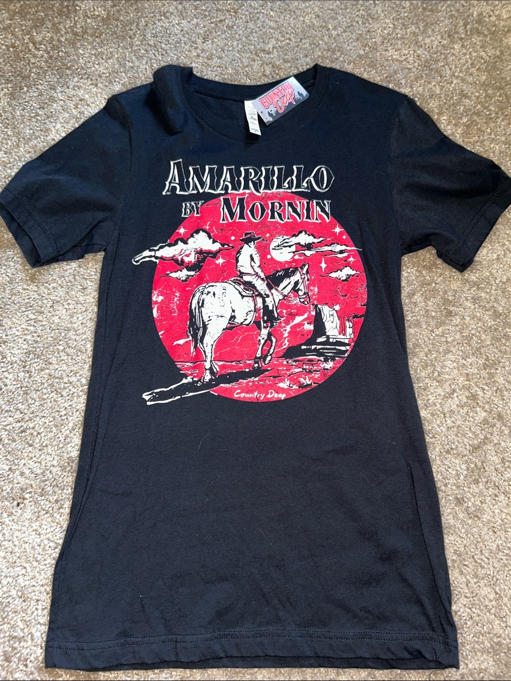 Amarillo by Mornin' Black Graphic Short Sleeve Tee